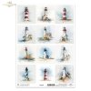Latarnia morska, wybrzeże, morze, ocean, nawigacja, architektura, pejzaż, akwarela*Lighthouse, coast, sea, ocean, navigation, architecture, landscape, watercolor